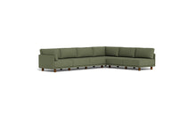 Load image into Gallery viewer, Luna - Sectional - Moss Green - High Arms - Low Legs