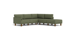 Load image into Gallery viewer, Luna - Sectional - Moss Green - Low Arms - Tall Legs