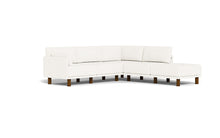 Load image into Gallery viewer, Luna - Sectional - Snowdrift - Low Arms - Tall Legs