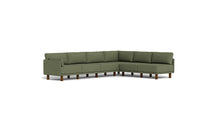 Load image into Gallery viewer, Luna - Sectional - Moss Green - Low Arms - Tall Legs
