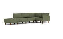Load image into Gallery viewer, Luna - Sectional - Moss Green - Low Arms - Tall Legs