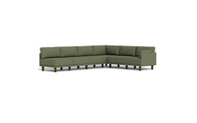Load image into Gallery viewer, Luna - Sectional - Moss Green - Low Arms - Tall Legs