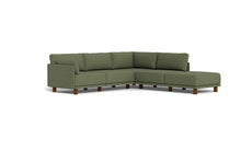 Load image into Gallery viewer, Luna - Sectional - Moss Green - Low Arms - Low Legs