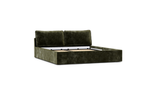 Load image into Gallery viewer, Ara Bed - King - Upholstered - Sage - Storage