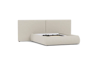 Load image into Gallery viewer, Ara Bed - King - Upholstered - Silken Sand - Storage