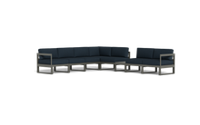 Load image into Gallery viewer, Mistral - Sectional - Graphite - Block - Cool Water
