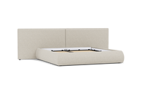 Load image into Gallery viewer, Ara Bed - King - Upholstered - Silken Sand - Non-storage