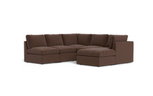 Load image into Gallery viewer, Ciello - Sectional - Chocolate - High Angled