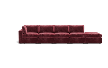 Load image into Gallery viewer, Ciello XL - Sofa - Bordeaux - Regular Backrest