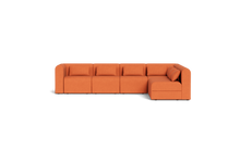 Load image into Gallery viewer, Atmosphere Sleeper Sofa & Sectional - Rounded Backrest - Tangerine