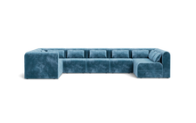 Load image into Gallery viewer, Atmosphere Sleeper Sofa & Sectional - Rounded Backrest - Harbour Blue