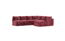 Load image into Gallery viewer, Ciello - Sectional - Bordeaux - High Angled