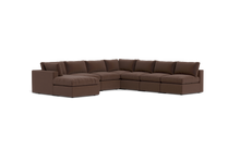Load image into Gallery viewer, Ciello - Sectional - Chocolate - Regular Backrest
