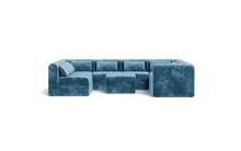 Load image into Gallery viewer, Atmosphere Sleeper Sofa & Sectional - Rounded Backrest - Harbour Blue