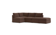 Load image into Gallery viewer, Ciello - Sectional - Chocolate - High Angled