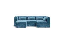 Load image into Gallery viewer, Atmosphere Sleeper Sofa & Sectional - Rounded Backrest - Harbour Blue