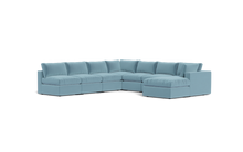 Load image into Gallery viewer, Ciello XL - Sectional - Aqua - Regular Backrest
