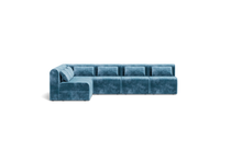 Load image into Gallery viewer, Atmosphere Sleeper Sofa & Sectional - Rounded Backrest - Harbour Blue