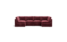 Load image into Gallery viewer, Ciello XL - Sectional - Bordeaux - High Angled