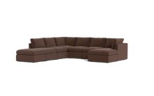 Load image into Gallery viewer, Ciello - Sectional - Chocolate - High Angled