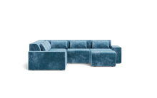 Load image into Gallery viewer, Atmosphere Sleeper Sofa & Sectional - Regular Backrest - Harbour Blue