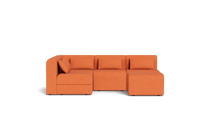Load image into Gallery viewer, Atmosphere Sleeper Sofa & Sectional - Rounded Backrest - Tangerine