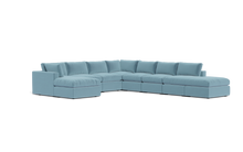 Load image into Gallery viewer, Ciello XL - Sectional - Aqua - Regular Backrest