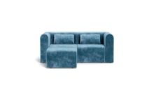 Load image into Gallery viewer, Atmosphere Sleeper Sofa & Sectional - Rounded Backrest - Harbour Blue