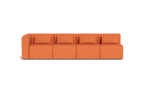 Load image into Gallery viewer, Atmosphere Sleeper Sofa & Sectional - Rounded Backrest - Tangerine