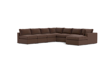 Load image into Gallery viewer, Ciello XL - Sectional - Chocolate - Regular Backrest