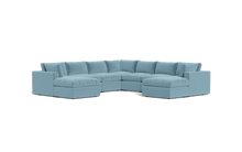Load image into Gallery viewer, Ciello - Sectional - Aqua - Regular Backrest