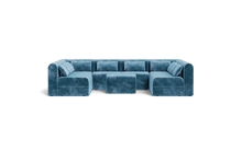 Load image into Gallery viewer, Atmosphere Sleeper Sofa & Sectional - Rounded Backrest - Harbour Blue