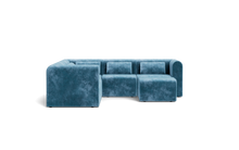 Load image into Gallery viewer, Atmosphere Sleeper Sofa & Sectional - Rounded Backrest - Harbour Blue