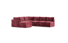 Load image into Gallery viewer, Ciello - Sectional - Bordeaux - High Angled