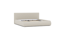 Load image into Gallery viewer, Ara Bed - King - Upholstered - Silken Sand - Storage
