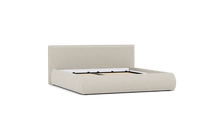 Load image into Gallery viewer, Ara Bed - King - Upholstered - Silken Sand - Storage
