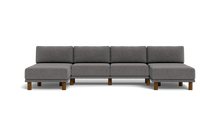 Load image into Gallery viewer, Luna - Sofa - Storm Grey - Low Arms - Tall Legs
