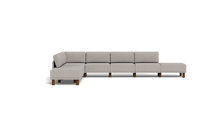 Load image into Gallery viewer, Luna - Sectional - Dream Grey - High Arms - Tall Legs
