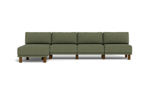 Load image into Gallery viewer, Luna - Sofa - Moss Green - Low Arms - Tall Legs
