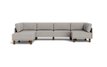 Load image into Gallery viewer, Luna - Sectional - Dream Grey - High Arms - Tall Legs
