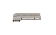 Load image into Gallery viewer, Luna - Sectional - Dream Grey - High Arms - Tall Legs

