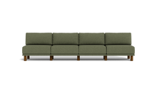 Load image into Gallery viewer, Luna - Sofa - Moss Green - Low Arms - Tall Legs
