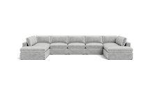 Load image into Gallery viewer, Ciello XL - Sectional - Limestone - Regular Arms
