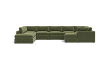 Load image into Gallery viewer, Ciello XL - Sectional - Cypress Green - Regular Arms
