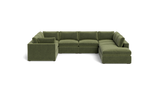 Load image into Gallery viewer, Ciello XL - Sectional - Cypress Green - Regular Arms
