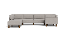 Load image into Gallery viewer, Luna - Sectional - Dream Grey - High Arms - Tall Legs

