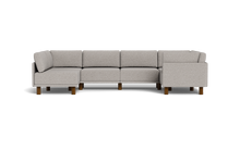 Load image into Gallery viewer, Luna - Sectional - Dream Grey - High Arms - Tall Legs
