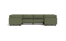 Load image into Gallery viewer, Luna - Sectional - Moss Green - High Arms - Low Legs

