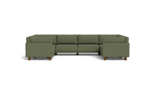 Load image into Gallery viewer, Luna - Sectional - Moss Green - High Arms - Low Legs
