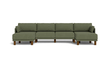 Load image into Gallery viewer, Luna - Sofa - Moss Green - Low Arms - Tall Legs
